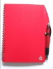 Wholesale PP sprial notebook with pen