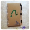 Wholesale PVC Cover Wire-o Notebook with Pen (WF-9035)