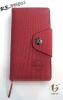 Wholesale red pu leather diary with metal button