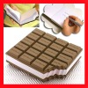Wholesale promotional soft pvc Chocolate notebook