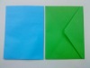 Wholesale 120g blue/green ordinary paper envelope for gift card