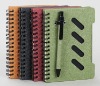 Wholesale gift color cover notebook with eco pen
