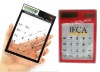 Transparent Touch Screen Pocket Electronic Mini Calculator