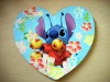 Wholesale heart shape promotional eva coaster