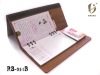 Wholesale wooden gold polished desk calendar