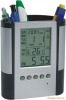 Wholesale desktop digital pen holder with time temperature LCD display