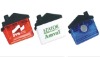 House shaped plastic magnet clip
