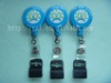 Can clamped bank card worker ID card clip