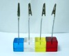 Wholesale Square shaped resion memo and name card clip