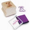 Wholesale wooden stamp with ink pad