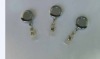 Wholesale rigid plated silver coat id retractable badge holder