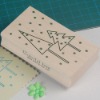 wood Christmas stamp