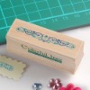Wooden rubber stamp toy
