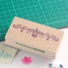 Wooden rubber stamp