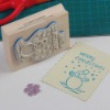 Wholesale wooden rubber Christmas stamp