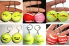 Wholesale tennis ball keychain,mini tennis keyring