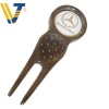 Golf divot tools with Ball markers