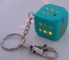 Wholesale Plastic dice with keychain
