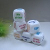 Wholesale plastic funny dice games set