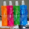 Wholesale portable folding flat drinking water bottles 480ml