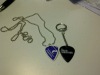 Wholesale the beautiful guitar plectrums/picks keyrings and necklace at low price