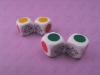 Wholesale Plastic dice with printing pattern