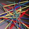 Wholesale colorful plastic/wooden Pick-up sticks