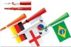 Wholesale soccer whistle horn with flag,horn flags