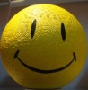 Wholesale 8.5" rubber playground ball ( smile pic)