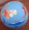 Wholesale 8.5" rubber playground ball ( color )