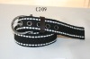 Wholesale 2011the top hot sell metal belt PU leather belt fashion