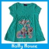 girl's long style t shirt
