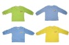 Wholesale winter 100% cotton flannel interlock children t-shirt