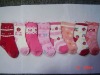 Wholesale 100% cotton baby socks B-S-74002