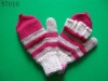 Wholesale knitting gloves,knitted gloves,mitten,gloves. gloves with stripes,wool,cashmere,acrylic gloves,knitted fingerless mitten/gloves