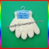 Wholesale children knitting white gloves