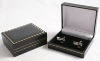 Wholesale leather cufflinks giftbox