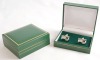 Wholesale leather cufflinks giftbox