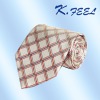 Wholesale Fashion-forward men's check polyester tie