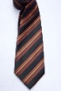 Wholesale stripe woven polyester necktie