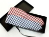 Wholesale 100% check design polyester necktie