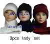 Wholesale promotion gifts polar fleece 3 pcs set