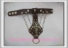 Wholesale DIY Hand-made fashion Stud Punk PU Bracelet metal Bracelet