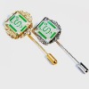 Wholesale Fashion Long Needle Pin with Badge