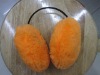 Wholesale latest newly fashione designe hot sell comfortable keeping warm earmuffs in orange color