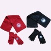 Wholesale promotion gift set Scarf gloves set