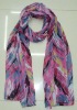 Wholesale 100% Polyester printed fashion scarf, long scarf