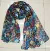 Wholesale 100% Polyester printed fashion scarf, long scarf