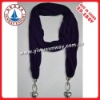 Wholesale Scarf,100% polyester pendant scarf,popular fashion pendant polyester scarf