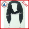 Wholesale Scarf,100% polyester pendant scarf,popular fashion pendant polyester scarf